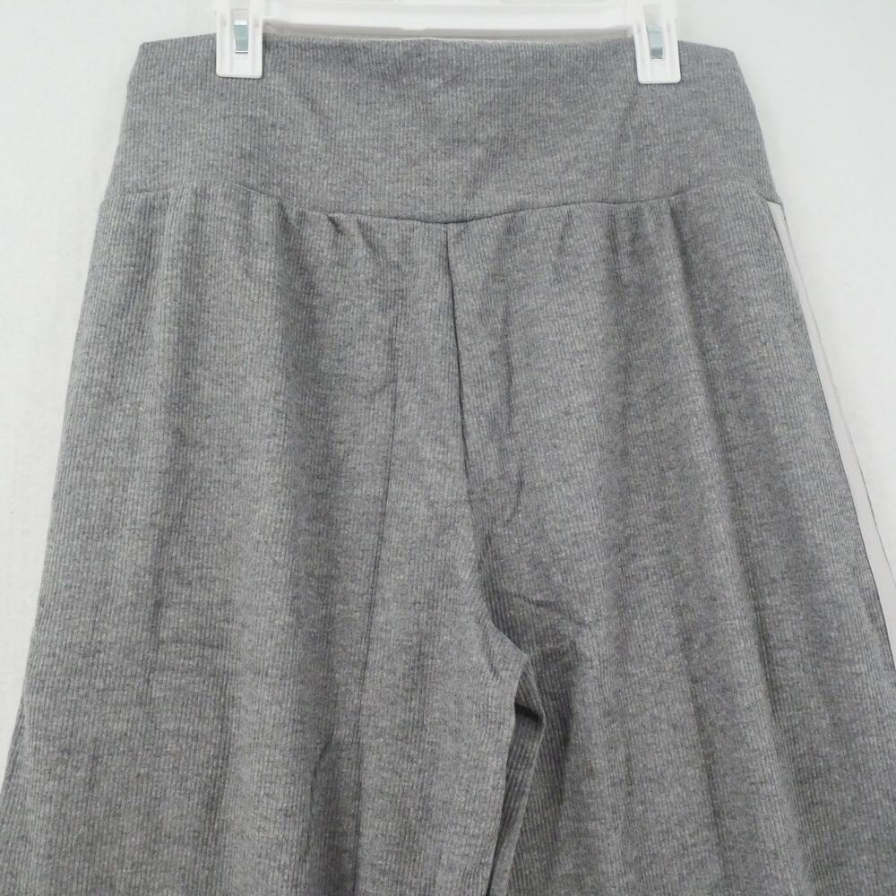 NEW Halara Women's XL Ribbed High Waisted Tummy Control Wide Leg Pants Gray - Picture 9 of 10